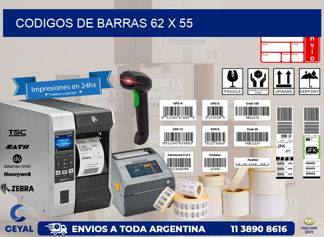 codigos de barras 62 x 55