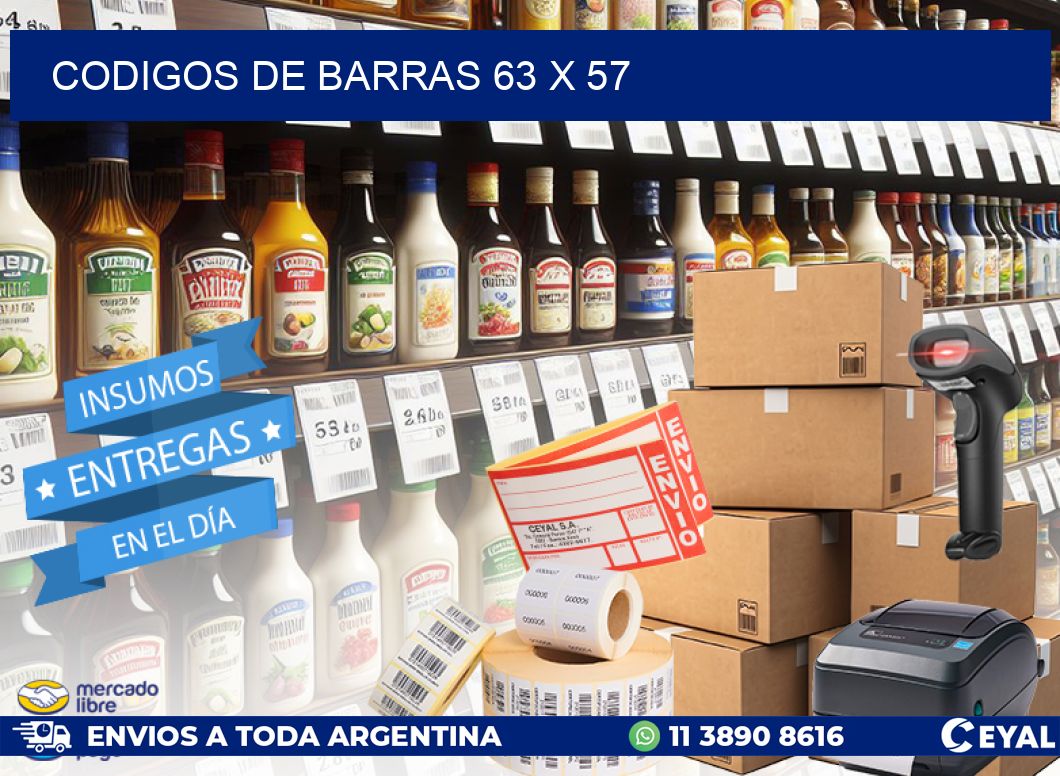 codigos de barras 63 x 57