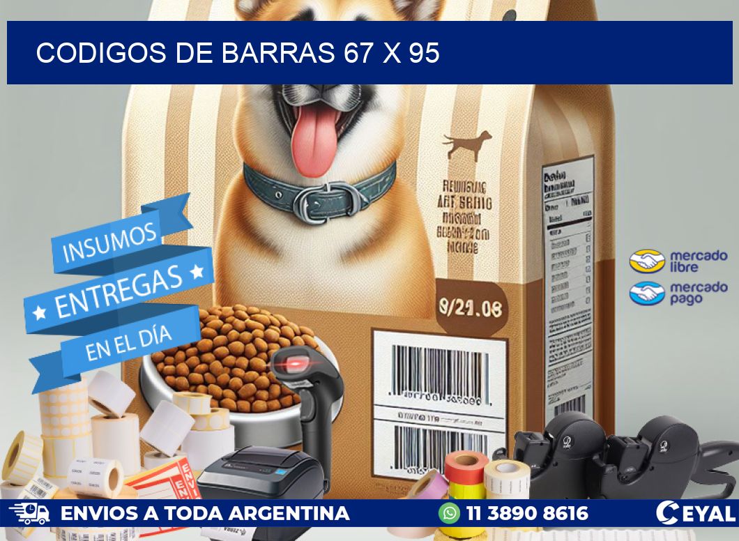 codigos de barras 67 x 95
