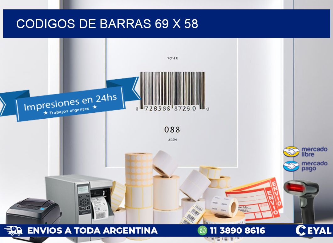 codigos de barras 69 x 58