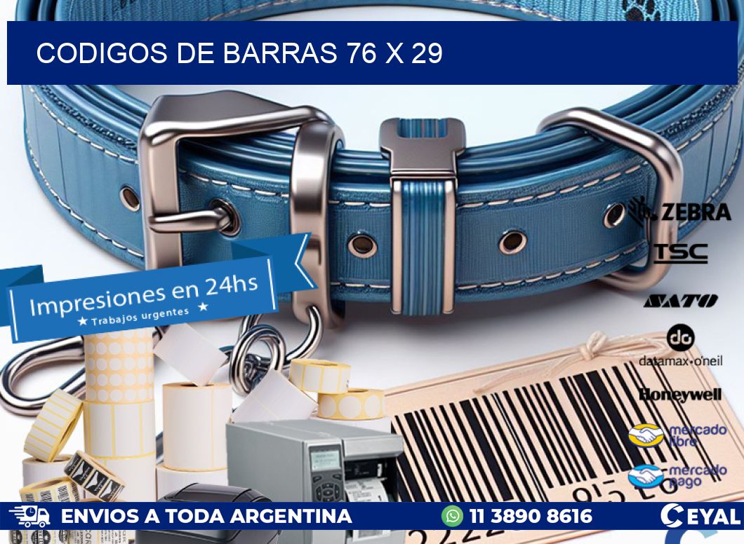 codigos de barras 76 x 29