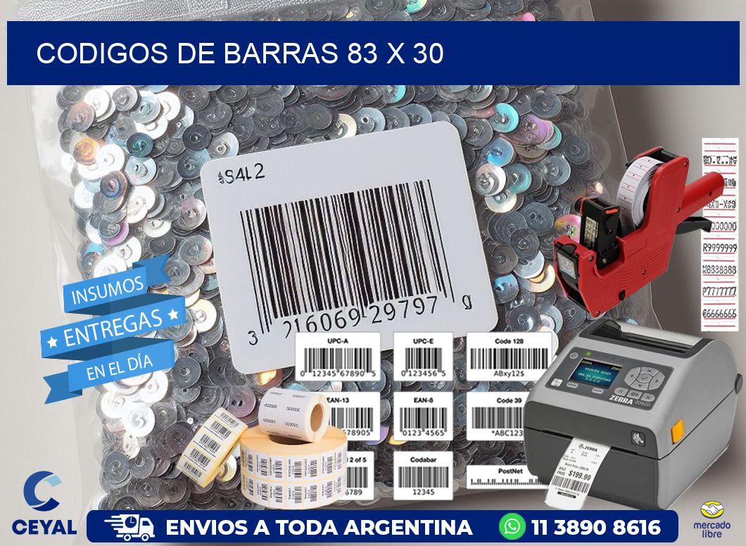 codigos de barras 83 x 30