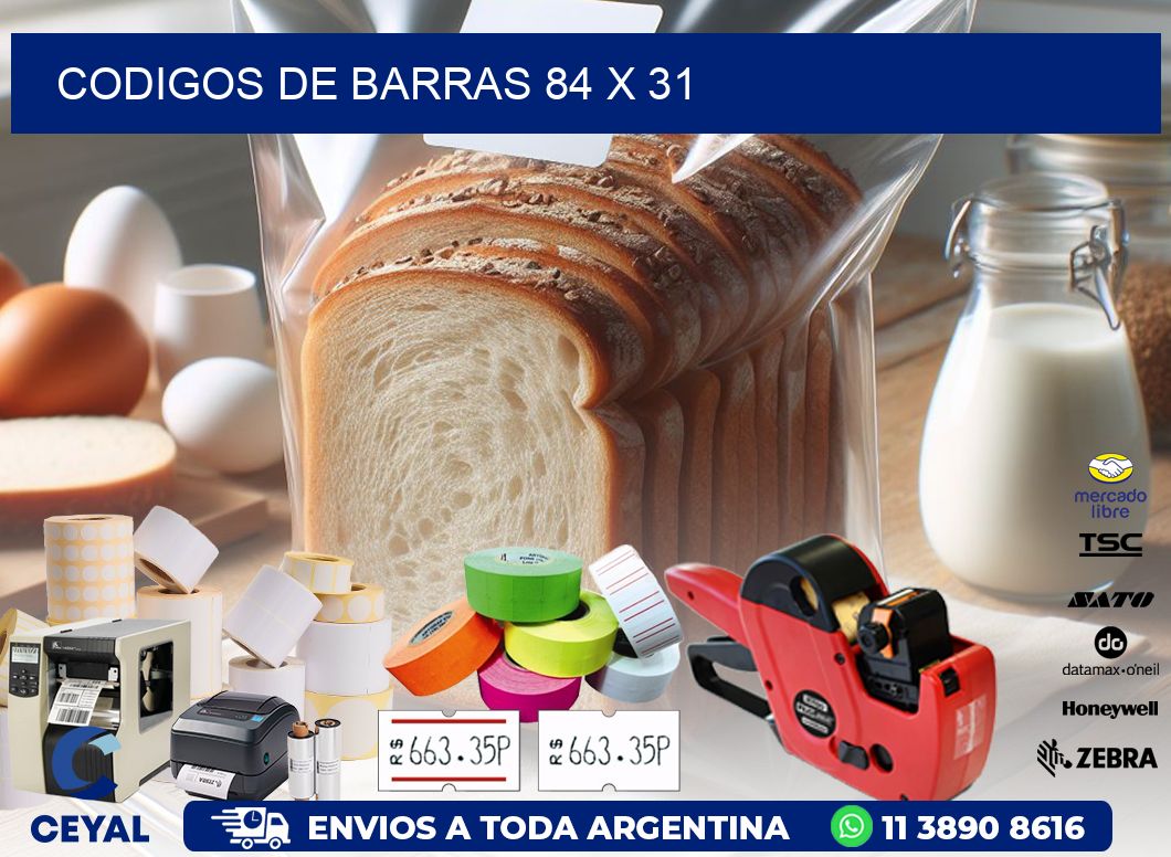 codigos de barras 84 x 31