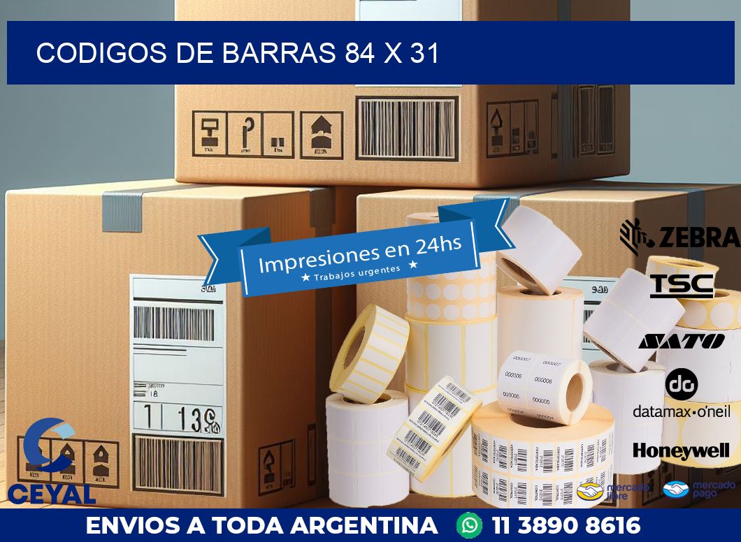 codigos de barras 84 x 31
