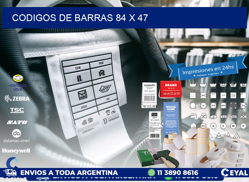 codigos de barras 84 x 47