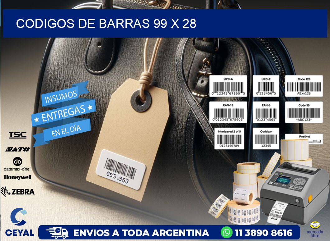 codigos de barras 99 x 28