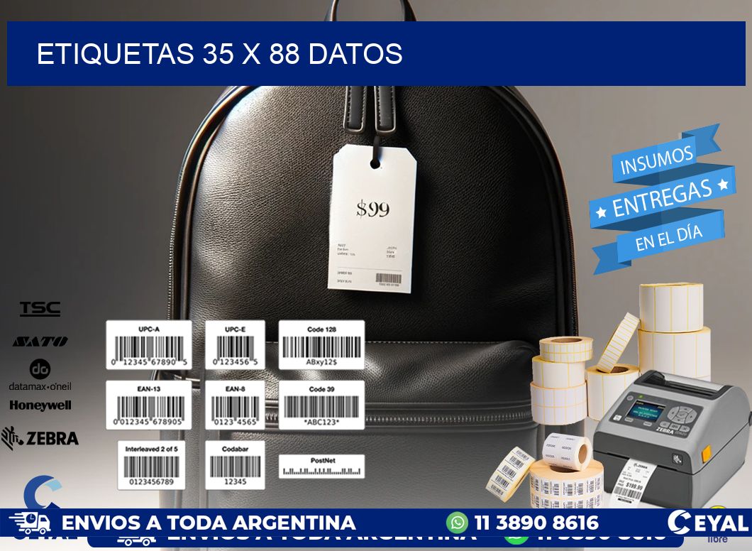 ETIQUETAS 35 x 88 DATOS