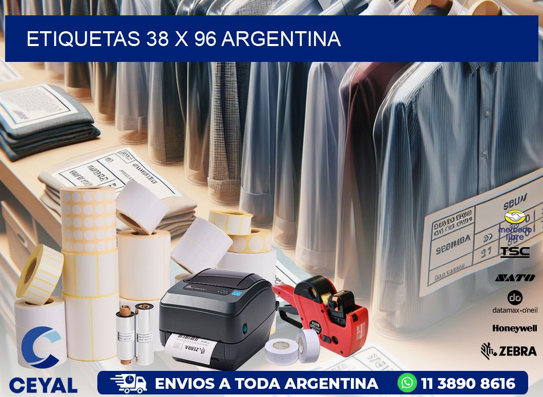 ETIQUETAS 38 x 96 ARGENTINA