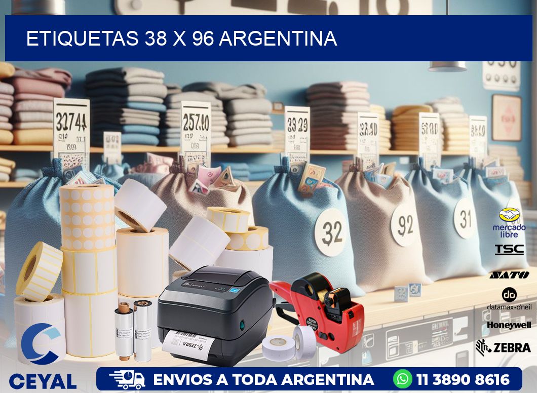 ETIQUETAS 38 x 96 ARGENTINA