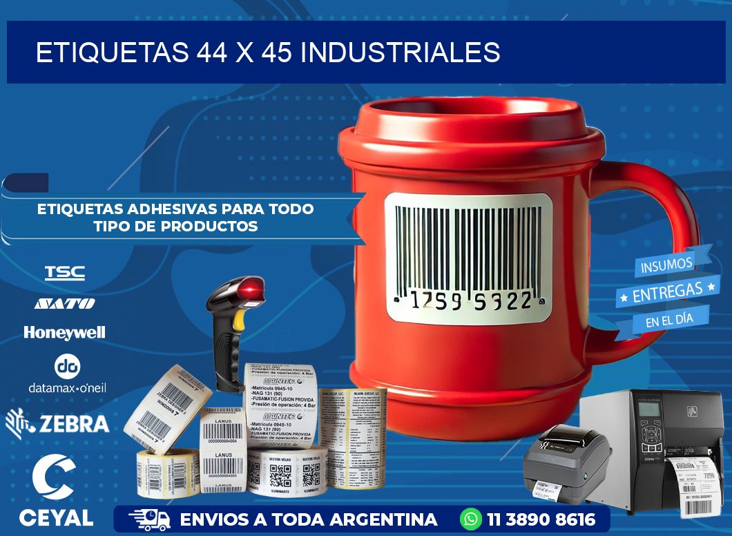 ETIQUETAS 44 x 45 INDUSTRIALES