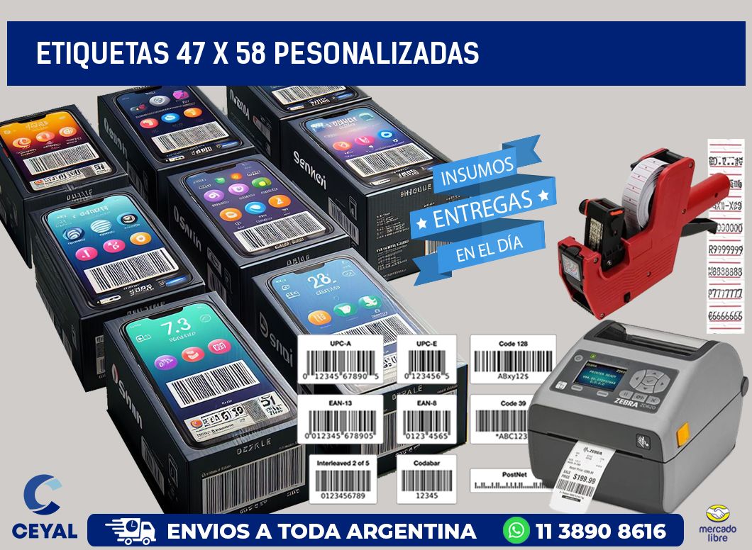 ETIQUETAS 47 x 58 PESONALIZADAS