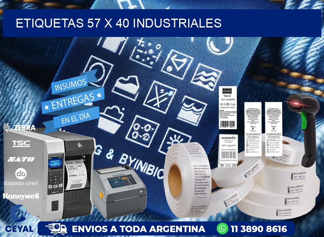 ETIQUETAS 57 x 40 INDUSTRIALES