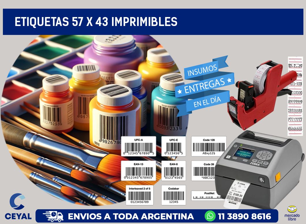 ETIQUETAS 57 x 43 IMPRIMIBLES