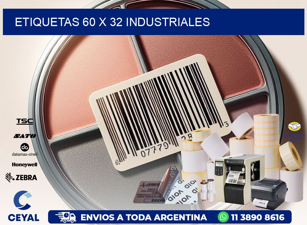 ETIQUETAS 60 x 32 INDUSTRIALES