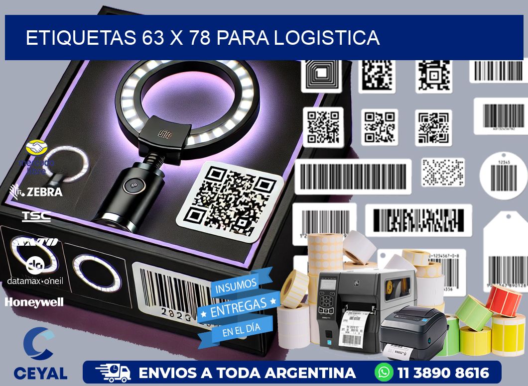 ETIQUETAS 63 x 78 PARA LOGISTICA