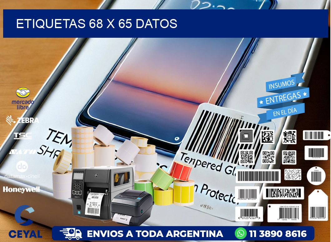 ETIQUETAS 68 x 65 DATOS