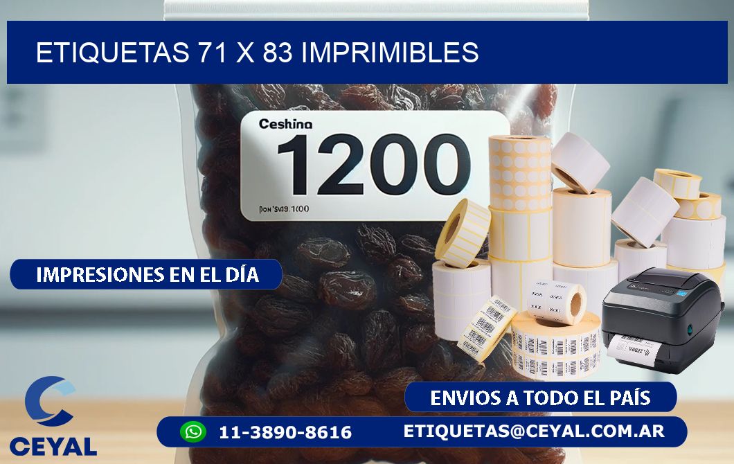 ETIQUETAS 71 x 83 IMPRIMIBLES