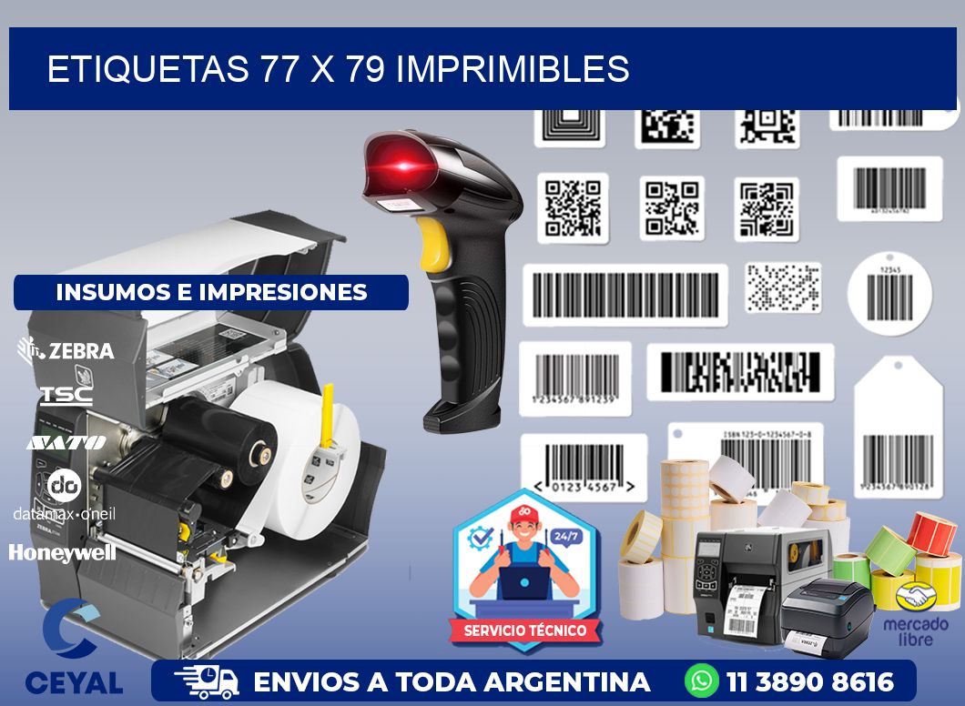 ETIQUETAS 77 x 79 IMPRIMIBLES