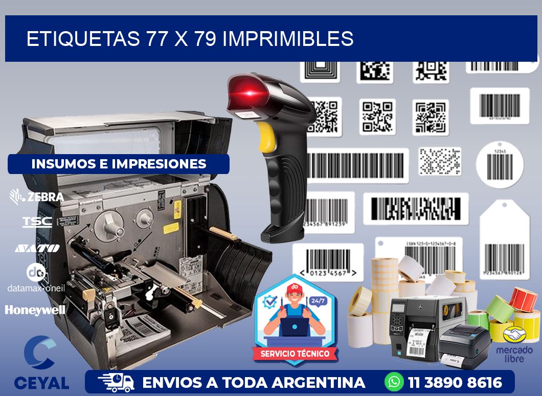 ETIQUETAS 77 x 79 IMPRIMIBLES