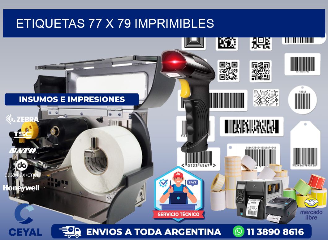 ETIQUETAS 77 x 79 IMPRIMIBLES