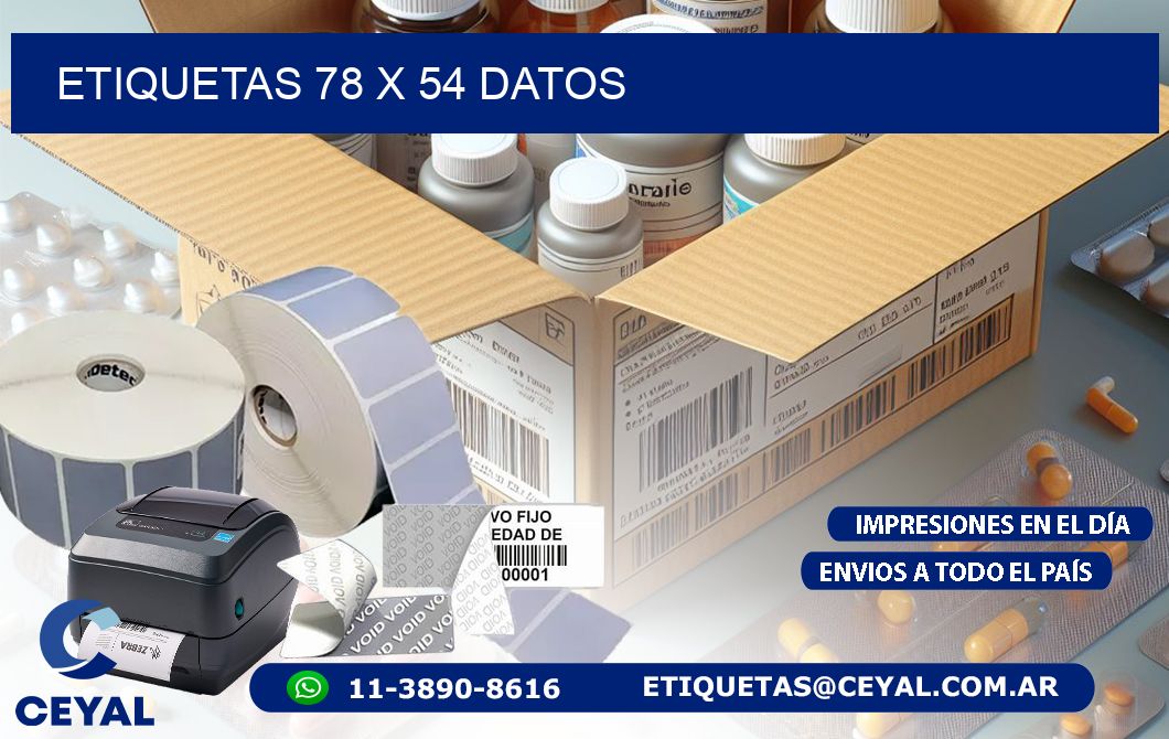 ETIQUETAS 78 x 54 DATOS