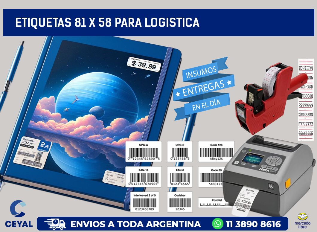 ETIQUETAS 81 x 58 PARA LOGISTICA