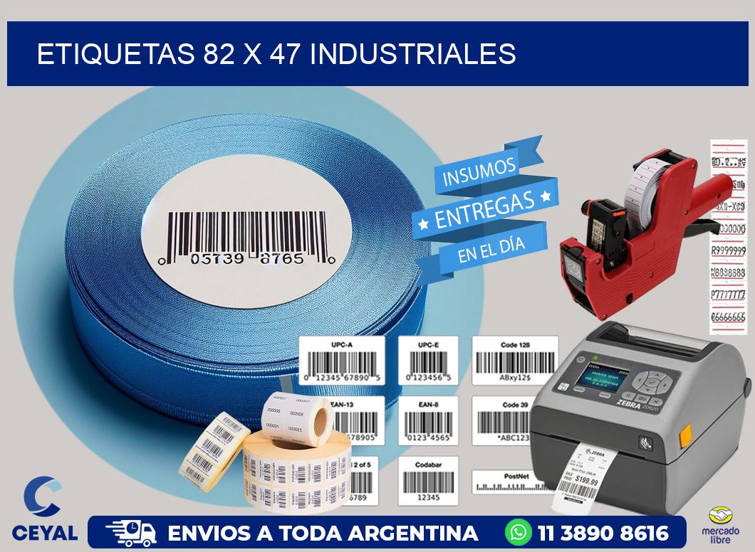 ETIQUETAS 82 x 47 INDUSTRIALES