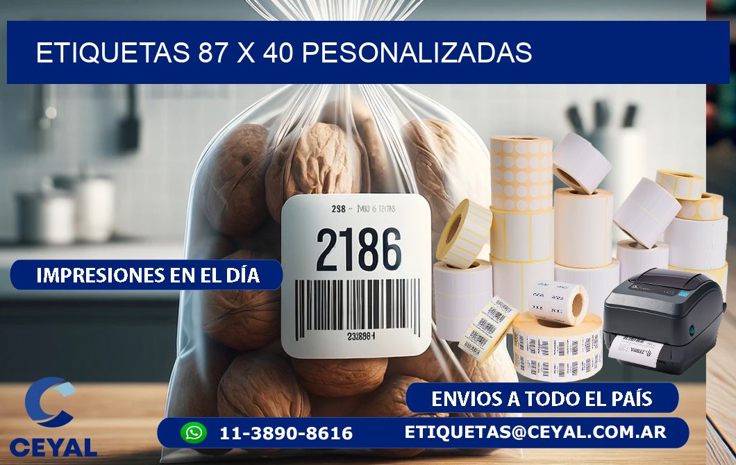 ETIQUETAS 87 x 40 PESONALIZADAS