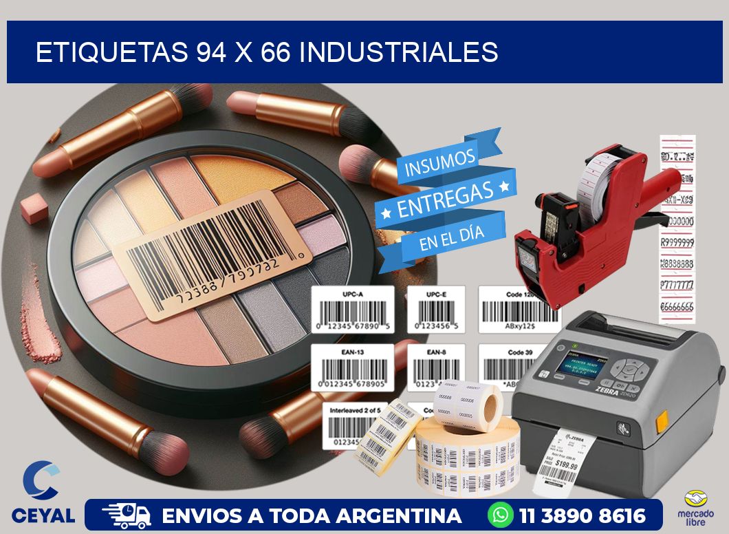 ETIQUETAS 94 x 66 INDUSTRIALES