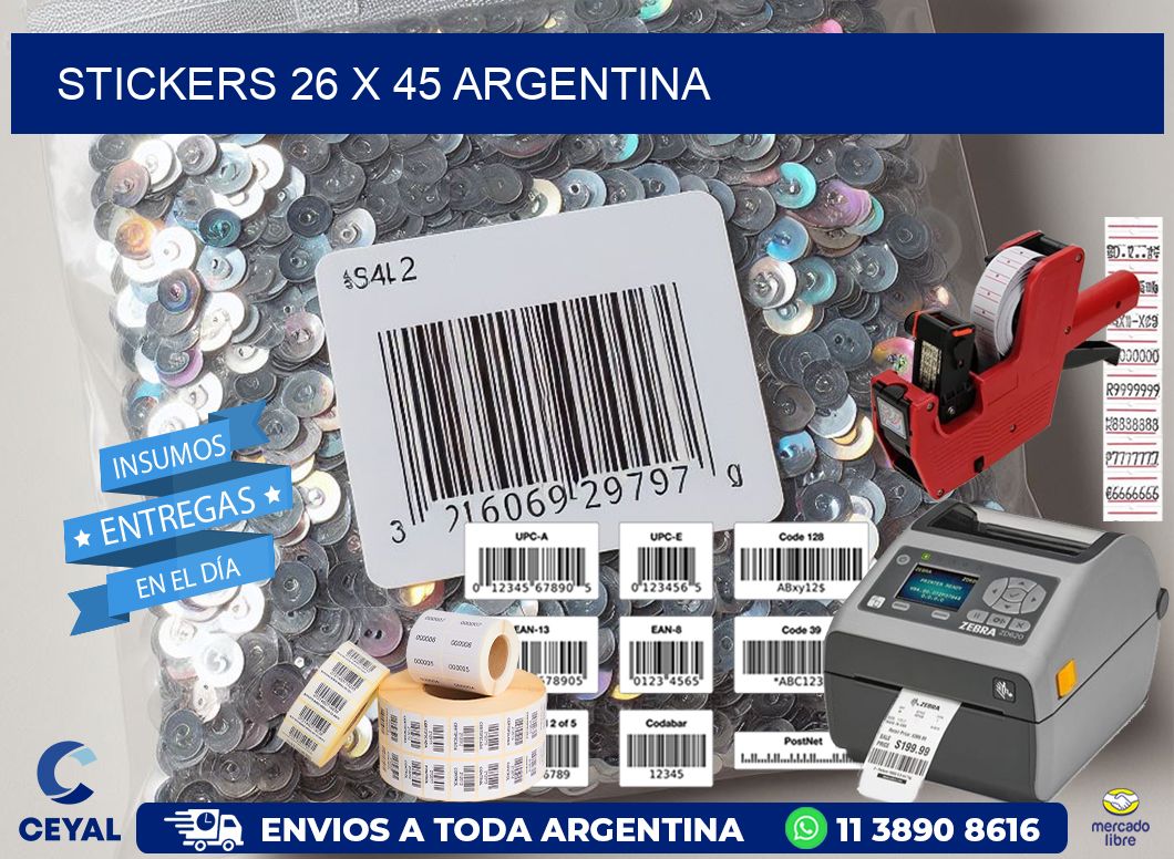 STICKERS 26 x 45 ARGENTINA