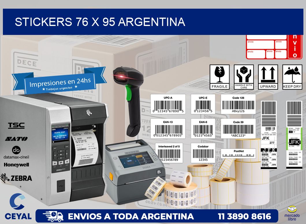 STICKERS 76 x 95 ARGENTINA