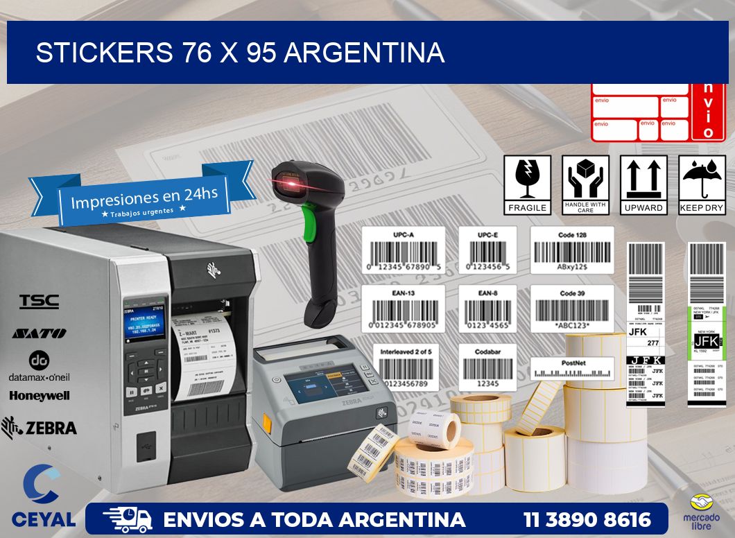 STICKERS 76 x 95 ARGENTINA