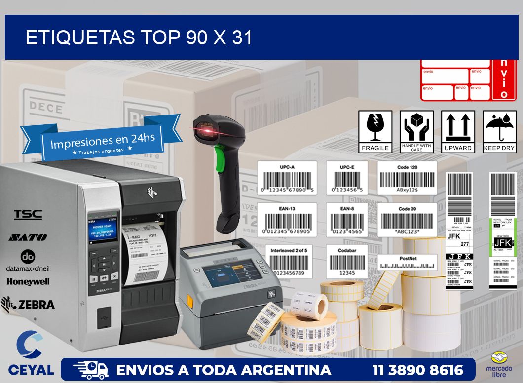 etiquetas top 90 x 31