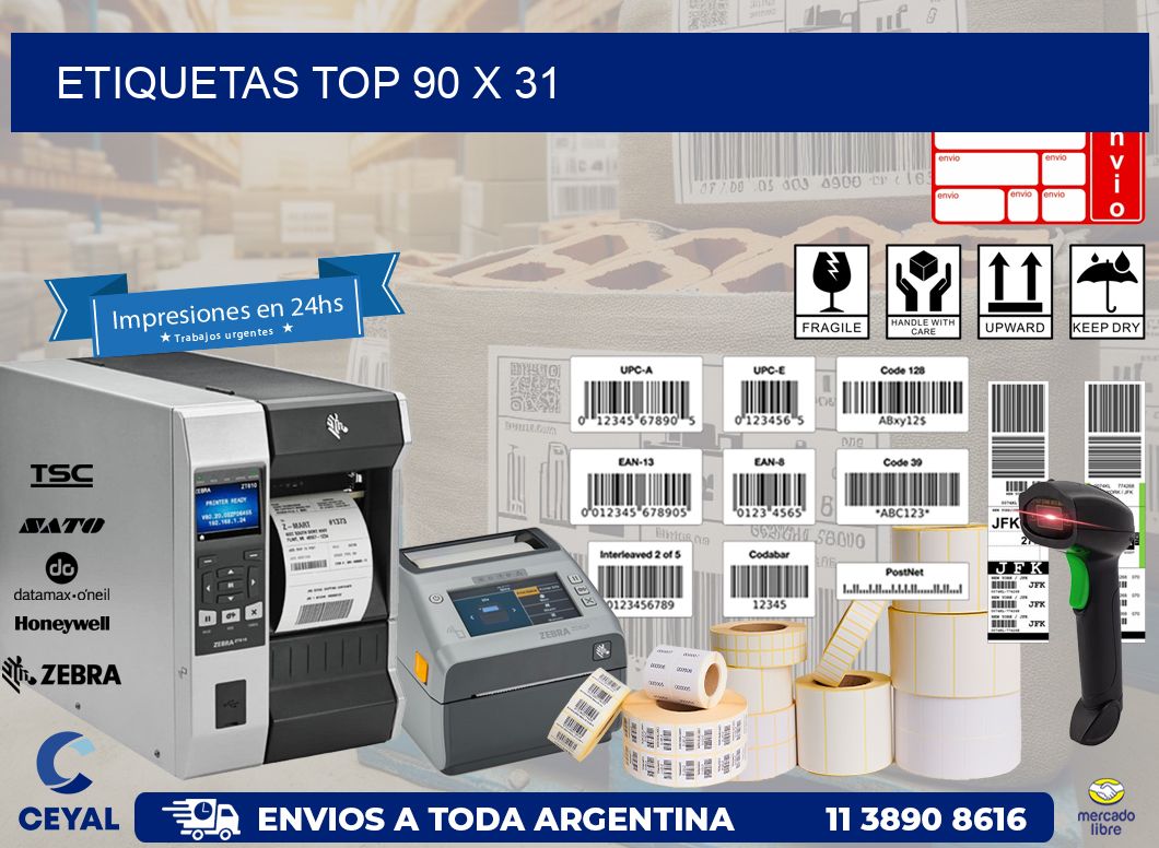 etiquetas top 90 x 31