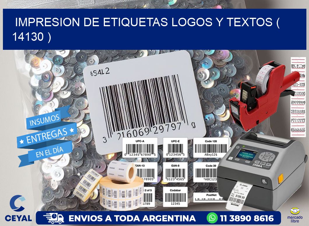 impresion de etiquetas logos y textos ( 14130 )