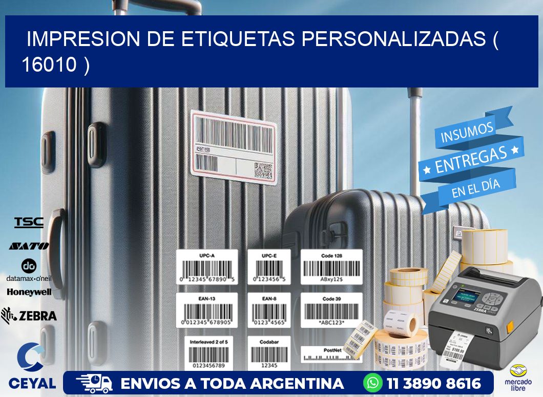 impresion de etiquetas personalizadas ( 16010 )