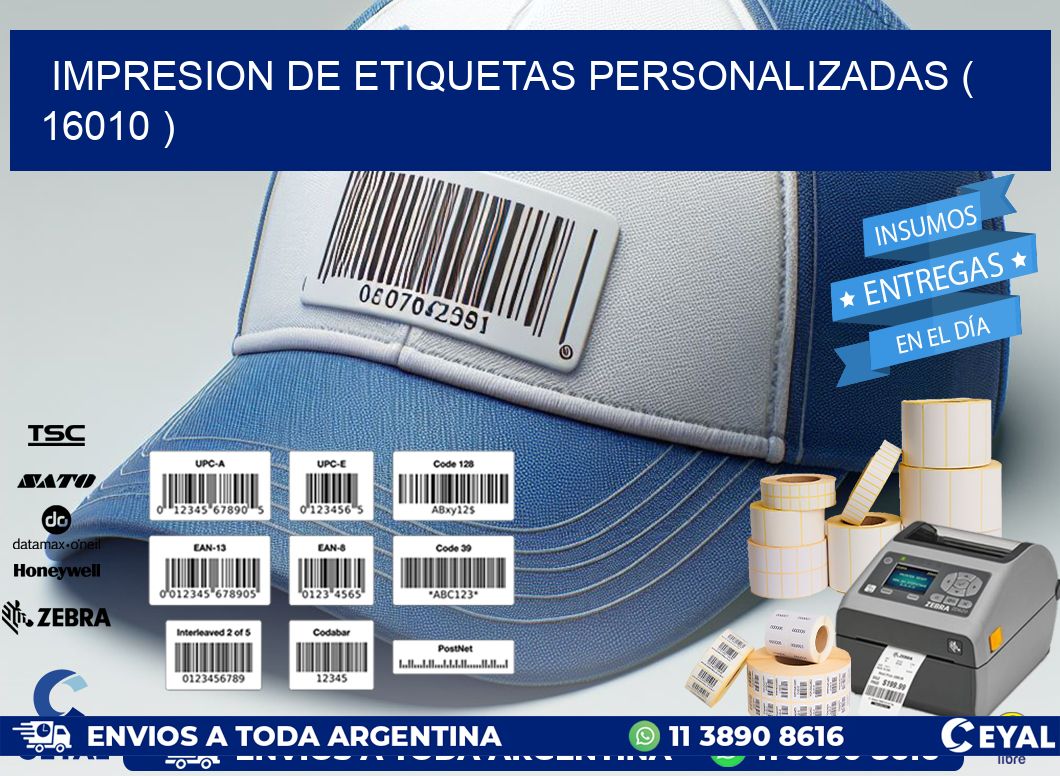 impresion de etiquetas personalizadas ( 16010 )