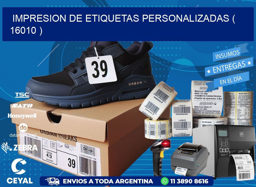 impresion de etiquetas personalizadas ( 16010 )