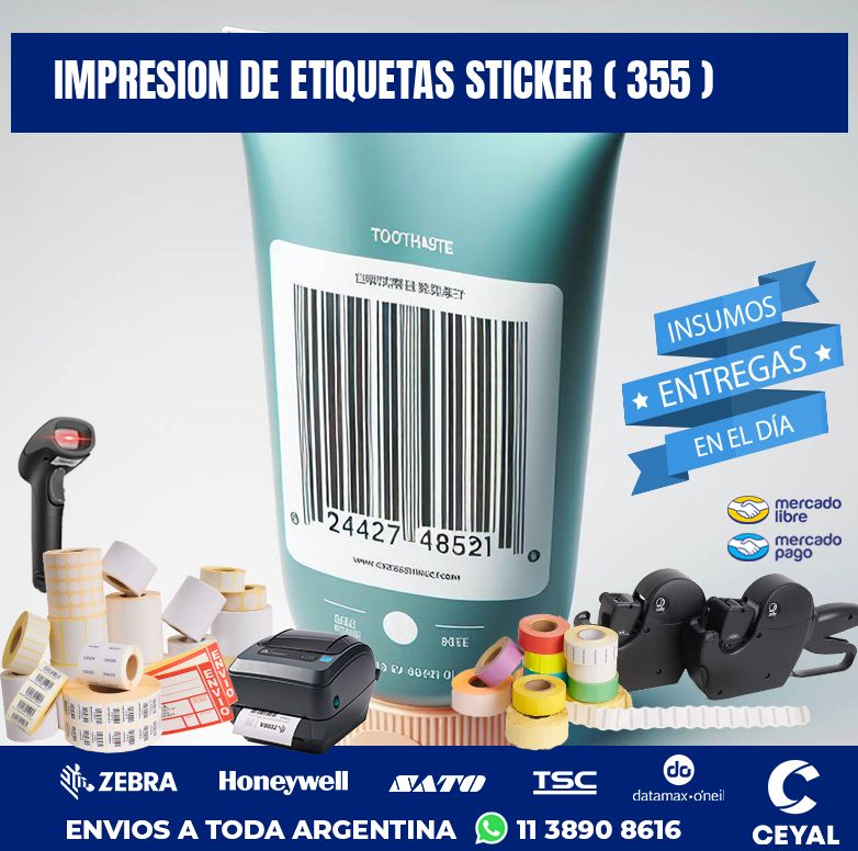 impresion de etiquetas sticker ( 355 )