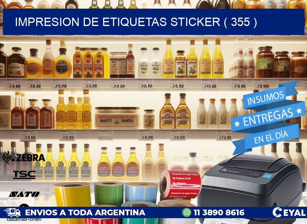 impresion de etiquetas sticker ( 355 )