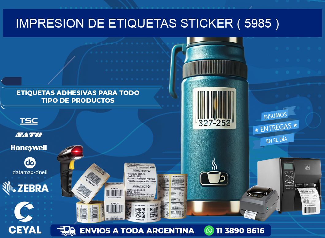 impresion de etiquetas sticker ( 5985 )