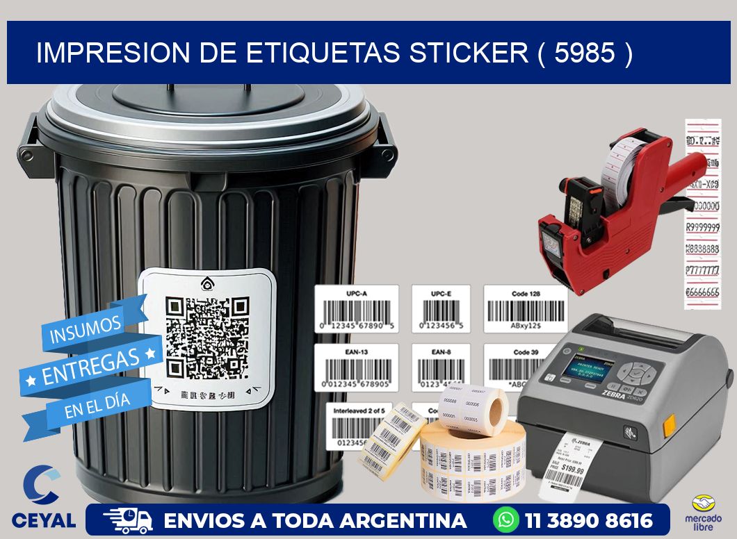 impresion de etiquetas sticker ( 5985 )