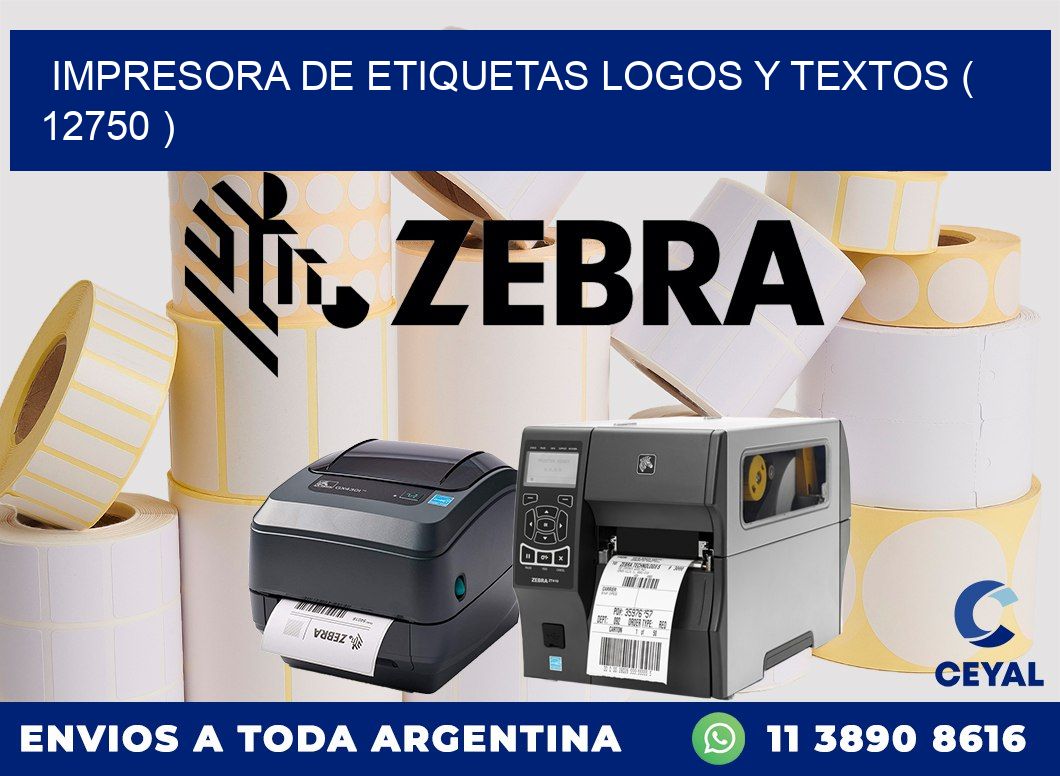impresora de etiquetas logos y textos ( 12750 )