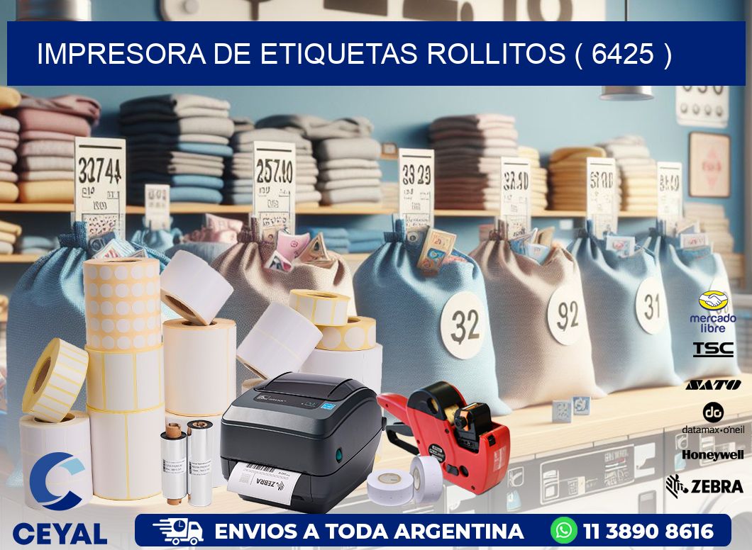 impresora de etiquetas rollitos ( 6425 )