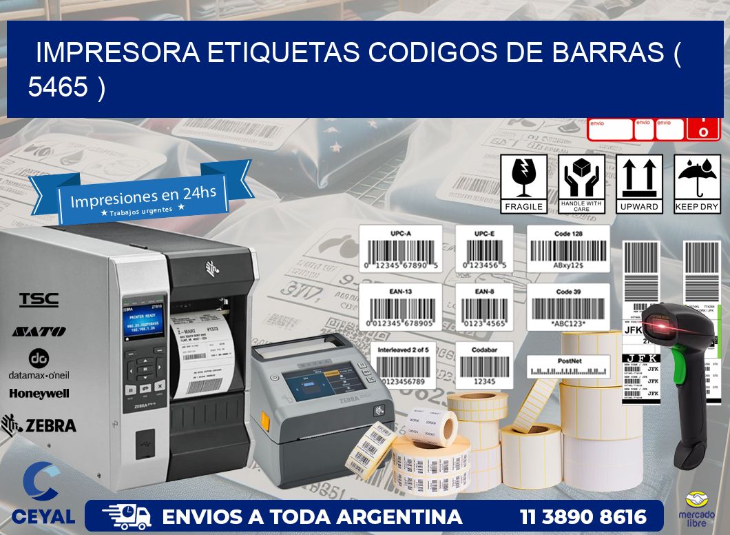impresora etiquetas codigos de barras ( 5465 )