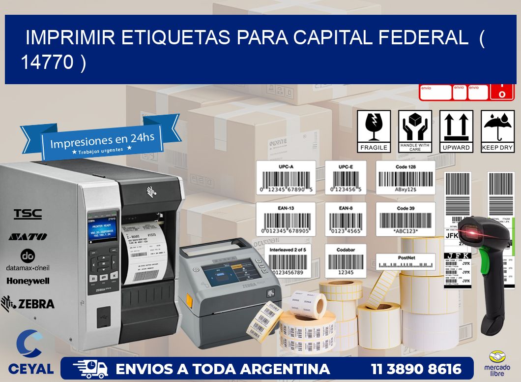 imprimir etiquetas para capital federal  ( 14770 )