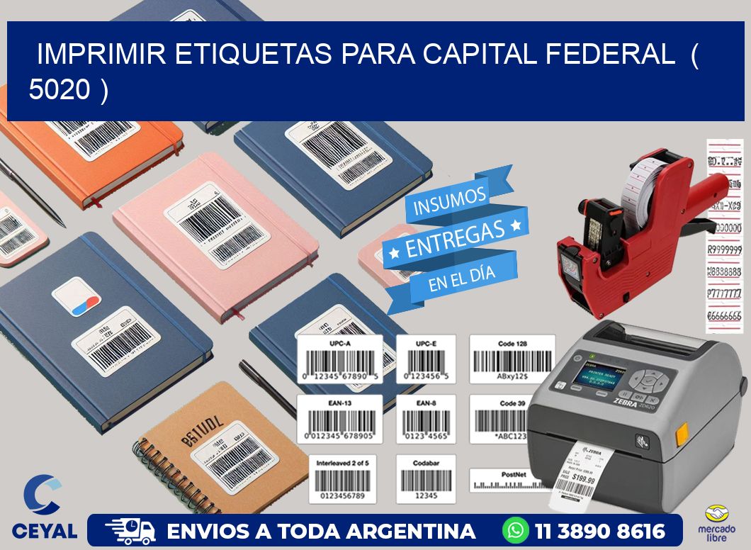 imprimir etiquetas para capital federal  ( 5020 )