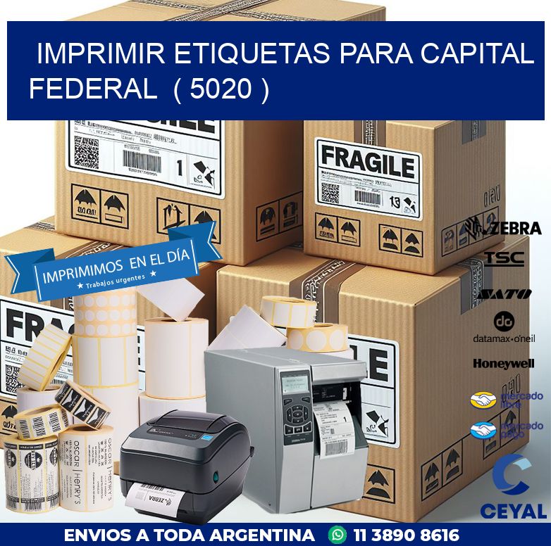 imprimir etiquetas para capital federal  ( 5020 )