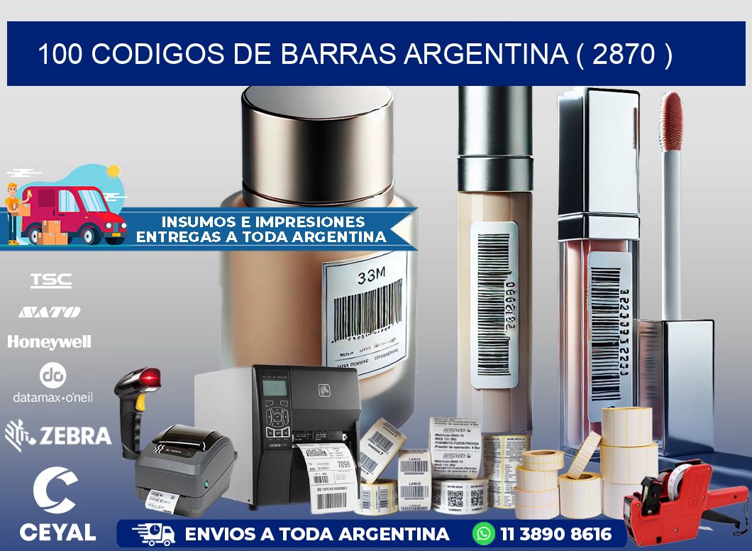 100 codigos de barras argentina ( 2870 )