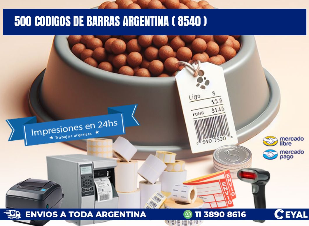 500 codigos de barras argentina ( 8540 )